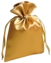 Satinbeutel gold, 15x10 cm