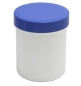 Preview: Dose mit Schraubdeckel blau Füllvolumen 60ml aus Polypropylen (PP), lebensmittelgerecht. PP ist ein bpa-freier Kunststoff. Geeignet für alle Arten von Lebensmitteln bei Langzeitlagerung bei Raumtemperatur u. darunter, inkl. Heißabfüllung bzw. Erhitzung.