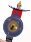 Preview: Funkelndes Clown-Feuerrad aus Blech  - nostalgisches Sammlerstück