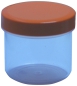 Preview: Dose transparent mit Schraubdeckel orange Füllvolumen 25ml aus Polypropylen (PP), lebensmittelgerecht. PP ist ein bpa-freier Kunststoff. Geeignet für alle Arten von Lebensmitteln bei Langzeitlagerung bei Raumtemperatur u. darunter, inkl. Heißabfüllun