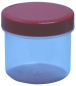 Preview: Dose transparent mit Schraubdeckel rot Füllvolumen 25ml aus Polypropylen (PP), lebensmittelgerecht. PP ist ein bpa-freier Kunststoff. Geeignet für alle Arten von Lebensmitteln bei Langzeitlagerung bei Raumtemperatur u. darunter, inkl. Heißabfüllung b