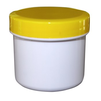 Dose mit Schraubdeckel gelb Füllvolumen 25ml aus Polypropylen (PP), lebensmittelgerecht. PP ist ein bpa-freier Kunststoff. Geeignet für alle Arten von Lebensmitteln bei Langzeitlagerung bei Raumtemperatur u. darunter, inkl. Heißabfüllung bzw. Erhitzung.