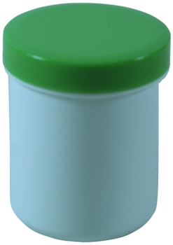 Dose mit Schraubdeckel grün Füllvolumen 25ml aus Polypropylen (PP), lebensmittelgerecht. PP ist ein bpa-freier Kunststoff. Geeignet für alle Arten von Lebensmitteln bei Langzeitlagerung bei Raumtemperatur u. darunter, inkl. Heißabfüllung bzw. Erhitzung.