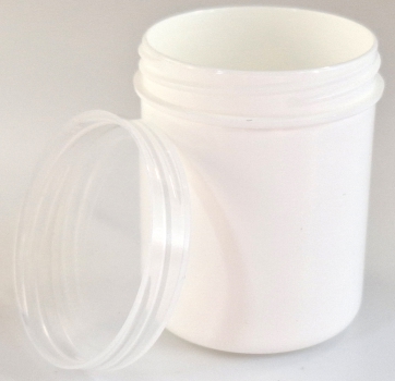 Salben-, Cremedöschen hoch 35 ml mit transparentem Deckel - MADE IN GERMANY