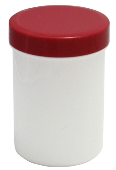 Salben-, Cremedöschen hoch 75 ml mit rotem Deckel - MADE IN GERMANY