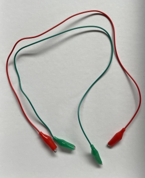 Krokoklemmen 45cm, rot grün