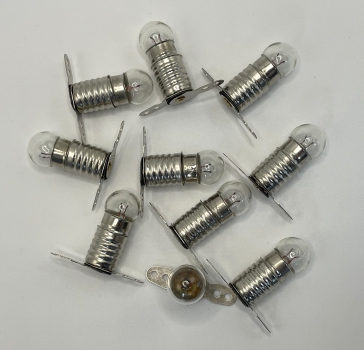Lämpchen 3,5V + Fassung E10, 10 Stück