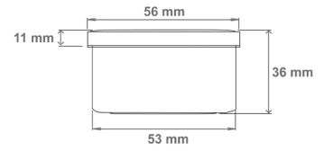 Salben-, Cremedöschen flach 60 ml mit rotem Deckel - MADE IN GERMANY