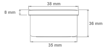 Salben-, Cremedöschen flach 25ml transparent mit weißem Deckel - MADE IN GERMANY