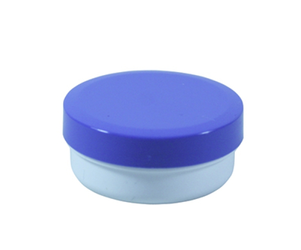 Dose mit Schraubdeckel blau Füllvolumen 12ml aus Polypropylen (PP), lebensmittelgerecht. PP ist ein bpa-freier Kunststoff. Geeignet für alle Arten von Lebensmitteln bei Langzeitlagerung bei Raumtemperatur u. darunter, inkl. Heißabfüllung bzw. Erhitzung.