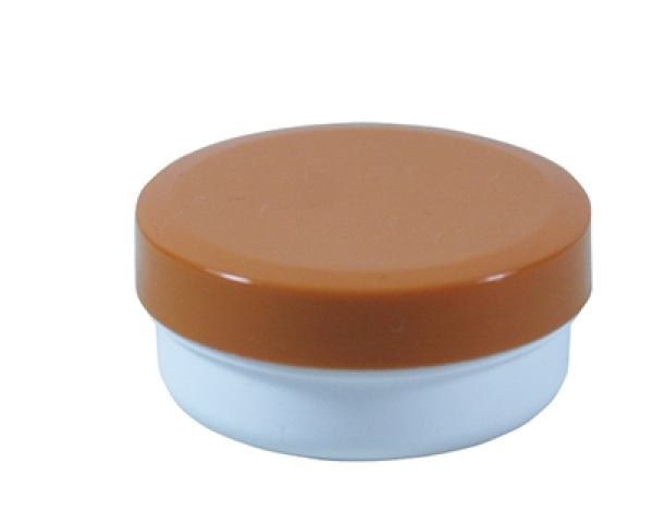 Dose mit Schraubdeckel orange Füllvolumen 12ml aus Polypropylen (PP), lebensmittelgerecht. PP ist ein bpa-freier Kunststoff. Geeignet für alle Arten von Lebensmitteln bei Langzeitlagerung bei Raumtemperatur u. darunter, inkl. Heißabfüllung bzw. Erhitzung.