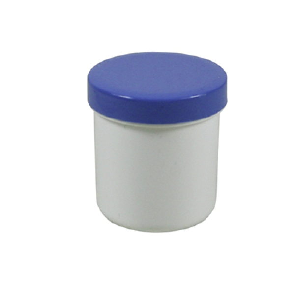 Dose mit Schraubdeckel blau Füllvolumen 12ml aus Polypropylen (PP), lebensmittelgerecht. PP ist ein bpa-freier Kunststoff. Geeignet für alle Arten von Lebensmitteln bei Langzeitlagerung bei Raumtemperatur u. darunter, inkl. Heißabfüllung bzw. Erhitzung.