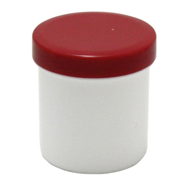 Dose mit Schraubdeckel rot Füllvolumen 12ml aus Polypropylen (PP), lebensmittelgerecht. PP ist ein bpa-freier Kunststoff. Geeignet für alle Arten von Lebensmitteln bei Langzeitlagerung bei Raumtemperatur u. darunter, inkl. Heißabfüllung bzw. Erhitzung.