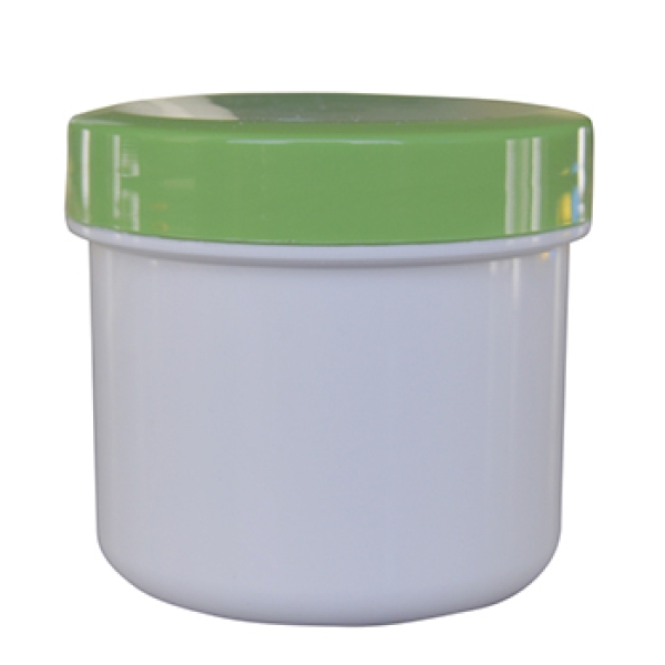 Dose mit Schraubdeckel grün Füllvolumen 25ml aus Polypropylen (PP), lebensmittelgerecht. PP ist ein bpa-freier Kunststoff. Geeignet für alle Arten von Lebensmitteln bei Langzeitlagerung bei Raumtemperatur u. darunter, inkl. Heißabfüllung bzw. Erhitzung.