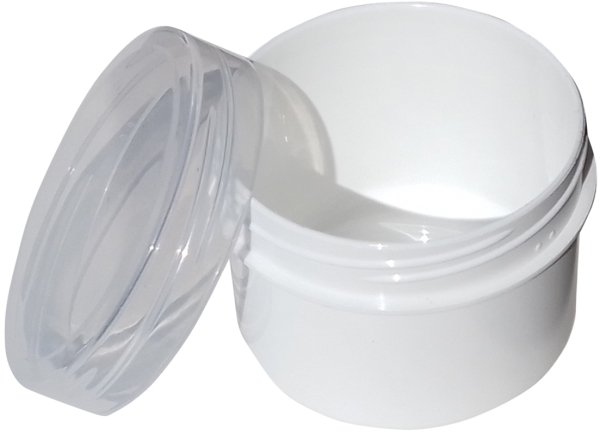 Dose mit Schraubdeckel transparent Füllvolumen 35ml aus Polypropylen (PP), lebensmittelgerecht. PP ist ein bpa-freier Kunststoff. Geeignet für alle Arten von Lebensmitteln bei Langzeitlagerung bei Raumtemperatur u. darunter, inkl. Heißabfüllung bzw. Erhit