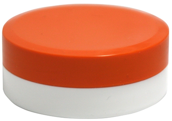 Salben-, Cremedöschen 40 ml für PADS mit orangefarbenem Deckel  - MADE IN GERMANY