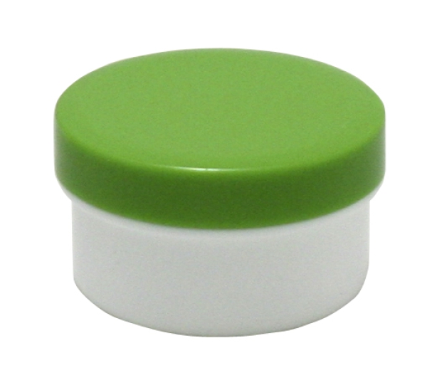 Dose mit Schraubdeckel grün Füllvolumen 60ml aus Polypropylen (PP), lebensmittelgerecht. PP ist ein bpa-freier Kunststoff. Geeignet für alle Arten von Lebensmitteln bei Langzeitlagerung bei Raumtemperatur u. darunter, inkl. Heißabfüllung bzw. Erhitzung.