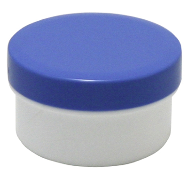 Dose mit Schraubdeckel blau Füllvolumen 12ml aus Polypropylen (PP), lebensmittelgerecht. PP ist ein bpa-freier Kunststoff. Geeignet für alle Arten von Lebensmitteln bei Langzeitlagerung bei Raumtemperatur u. darunter, inkl. Heißabfüllung bzw. Erhitzung.
