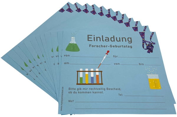 Einladung verpackt in Petrischale