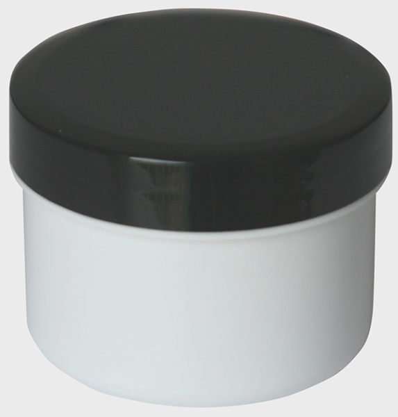 Dose mit Schraubdeckel schwarz Füllvolumen 35ml aus Polypropylen (PP), lebensmittelgerecht. PP ist ein bpa-freier Kunststoff. Geeignet für alle Arten von Lebensmitteln bei Langzeitlagerung bei Raumtemperatur u. darunter, inkl. Heißabfüllung bzw. Erhitzung