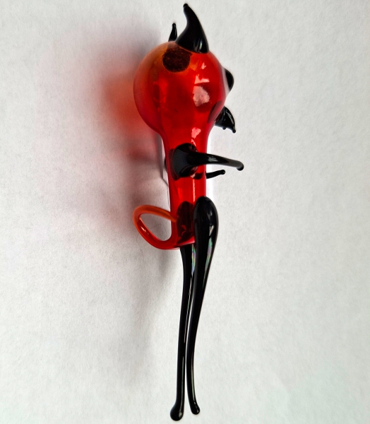 Cartesischer Taucher, Wassertänzer, Flaschenteufel, mundgeblasen und handbemalt