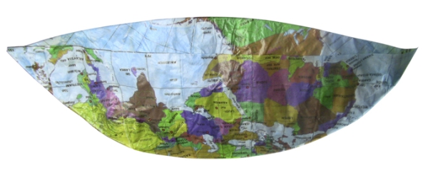 Globus aus Papier