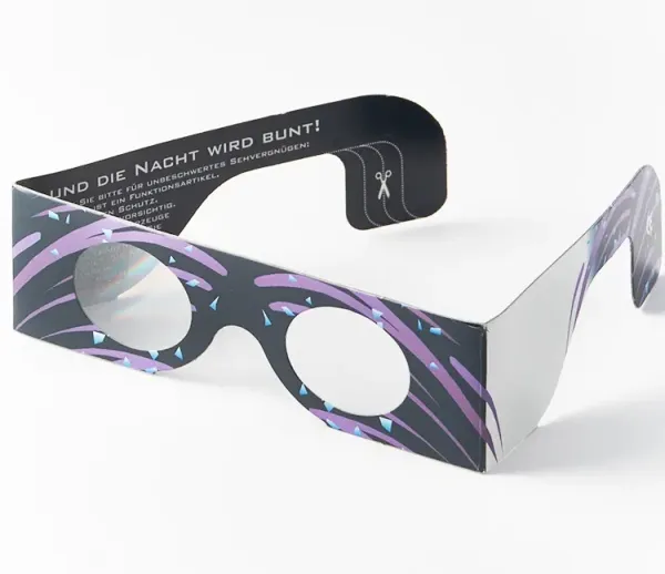 Prismabrille mit Regenbogen