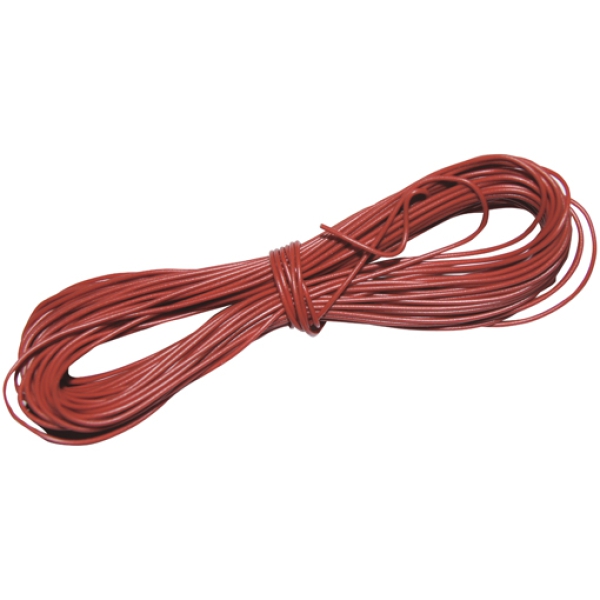 Schaltdraht (Y-Draht) rot Ader 0,5/0,9 mm mit PVC-Isolierung