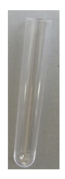 RESTPOSTEN - Reagenzröhrchen aus Kunststoff Höhe 10 cm, Durchmesser 15 mm