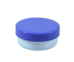 Dose mit Schraubdeckel blau Füllvolumen 12ml aus Polypropylen (PP), lebensmittelgerecht. PP ist ein bpa-freier Kunststoff. Geeignet für alle Arten von Lebensmitteln bei Langzeitlagerung bei Raumtemperatur u. darunter, inkl. Heißabfüllung bzw. Erhitzung.