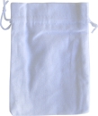 Baumwollsäckchen weiß, 20 x 12 cm