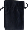 Baumwollsäckchen schwarz, 30 x 20 cm