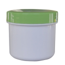 Dose mit Schraubdeckel grün Füllvolumen 25ml aus Polypropylen (PP), lebensmittelgerecht. PP ist ein bpa-freier Kunststoff. Geeignet für alle Arten von Lebensmitteln bei Langzeitlagerung bei Raumtemperatur u. darunter, inkl. Heißabfüllung bzw. Erhitzung.