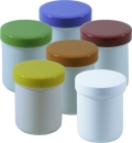 Salben-, Cremedöschen hoch 35 ml mit transparentem Deckel - MADE IN GERMANY