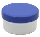 Dose mit Schraubdeckel blau Füllvolumen 60ml aus Polypropylen (PP), lebensmittelgerecht. PP ist ein bpa-freier Kunststoff. Geeignet für alle Arten von Lebensmitteln bei Langzeitlagerung bei Raumtemperatur u. darunter, inkl. Heißabfüllung bzw. Erhitzung.