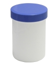 Salben-, Cremedöschen hoch 75 ml mit blauem Deckel - MADE IN GERMANY