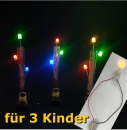 Schulset "LED am Steckerl" für 3-er Gruppe - Forschen mit Stromkreis und Kupferband - Werkpackung
