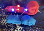 Schnecken mit LEDs und leitender Knete