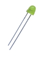 Leuchtdiode (LED) gelb 5 mm - MIT INTEGRIERTEM WIDERSTAND