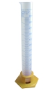 Messzylinder, PP, graduiert, mit Standfuß, 250 ml, made in Germany