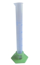 Messzylinder, PP, graduiert, mit Standfuß, 25 ml, made in Germany