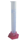 Messzylinder, PP, graduiert, mit Standfuß, 50 ml, made in Germany