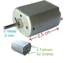 Solarmotor 0,45 - 2 V DC, mit Fahnen, abgeflacht