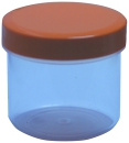 Dose transparent mit Schraubdeckel orange Füllvolumen 25ml aus Polypropylen (PP), lebensmittelgerecht. PP ist ein bpa-freier Kunststoff. Geeignet für alle Arten von Lebensmitteln bei Langzeitlagerung bei Raumtemperatur u. darunter, inkl. Heißabfüllun